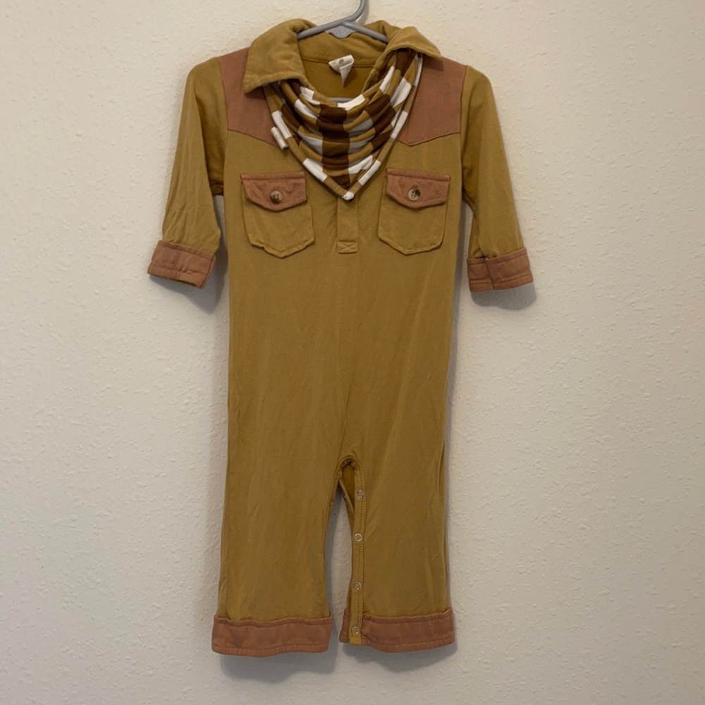 Kate Quinn retro jumpsuit with matching bandana